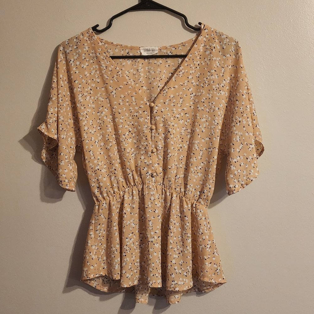 Sienna Pink Floral Blouse